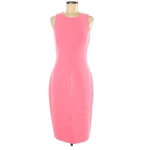 Michael Kors pink virgin wool sheath dress